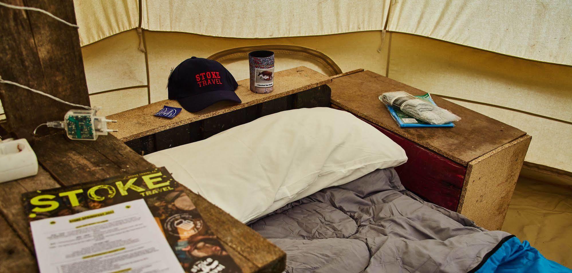 Pamplona Camping Aizoain Bagian luar foto